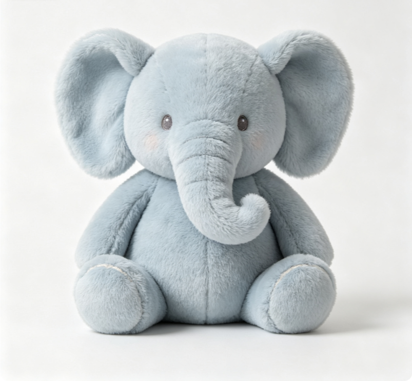 Cherubina Soft Plush Elephant Stuffed Toy, Cute Huggable Animal Plush Doll for Kids