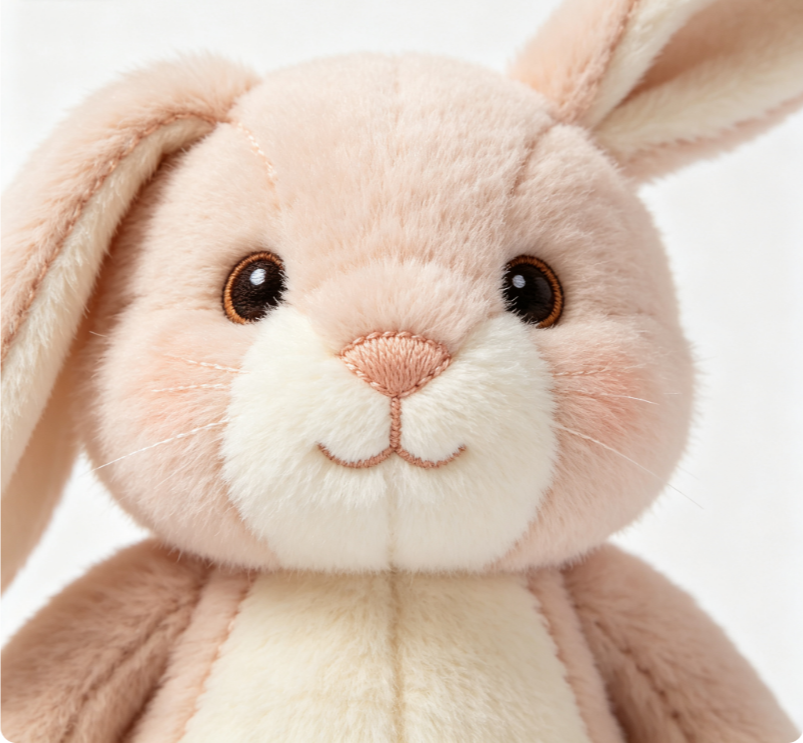 Cherubina Soft Plush Bunny Toy, Cute Stuffed Rabbit Comfort Toy for Kids